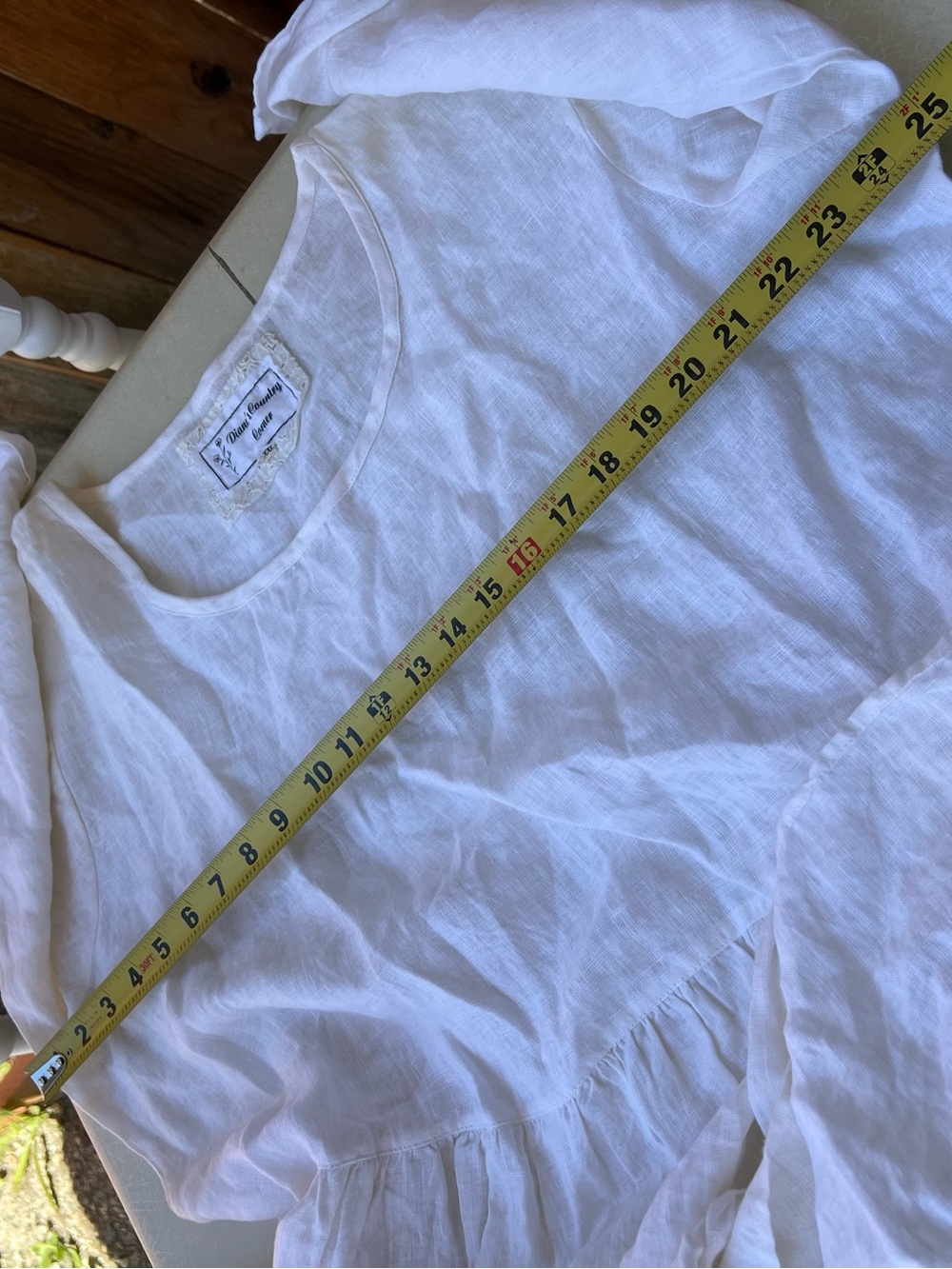 Vintage Diane's Country Corner 100% Linen with pockets Dress Women’s Size XXL - Picture 4 of 8